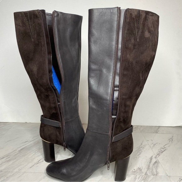 New! Bandolino Bilya Brown Heeled Tall Boot 9M - Picture 6 of 15